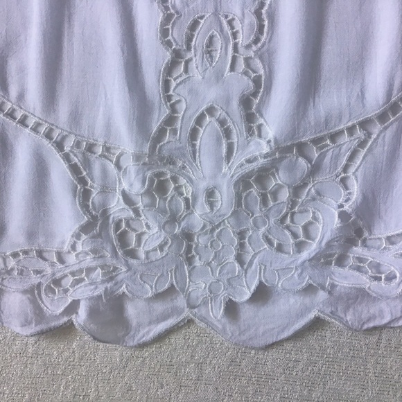 Lush Swim Cover Up Woman’s Size Medium Floral Pattern Cutouts Bell Sleeves - Picture 4 of 14